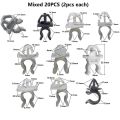 20 PCS Car Fastener Hood Bonnet Prop Rod Support Clip nylon plastic retainer for Toyota Nissan Benz Hyundai Honda. 