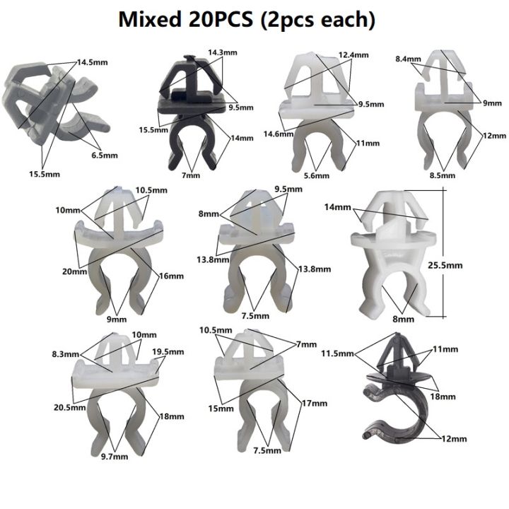 20%20PCS%20Car%20Fastener%20Hood%20Bonnet%20Prop%20Rod%20Support%20Clip%20nylon%20plastic%20retainer%20for%20Toyota%20Nissan%20Benz%20Hyundai%20Honda%20-%20Image%207