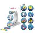 500PCS SpongeBob SquarePants Stickers Cartoon Anime Figure Image Kawaii Cup Luggage Stationery Decoration Toys Sticker Kid Gifts. 