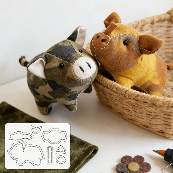 YOMDID%201pc%20Adorable%20Pig%20Sewing%20Quilting%20Soft%20Template%20DIY%20Pig%20Pattern%20PET%20Quilting%20Template,%20Pattern%20Transfer%20Tool%20-%20Image%205