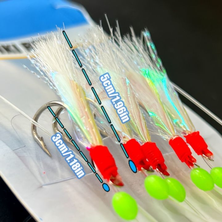 TAKBAS%201/3/5Packs%20Sabiki%20Rigs%20Saltwater,%20Fish%20Skin%20Mackerel%20Feathers%20Rigs,%20Sea%20Fishing%20Rigs%20with%20Luminous%20Beads%20Flasher%20Rig%20-%20Image%206