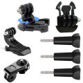 Flat Curved Adhesive Mounts Sticker Mount for  13 12 11 10 Insta 360 X5 X4 SJCAM  Action 5 Pro Camera Go Pro Accessories. 