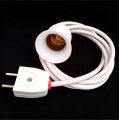 Light Bulb Holder Extension E27 Screw Type With Male Plug, 40/76 China Copper Wire Screw/Pin Light AC/DC LED Light Bulb Extension Cable. 