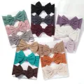 3Pcs/Set Headband For Baby Girls Bows Elastic Knotted Soft Hair Band Knitted Kids Headwear Newborn Turban Hair Accessories Gifts. 