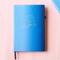Space Doodle Minimalistic Galaxy blue BuJo Notebook Dot grid Diary Dotted pages Journal. 