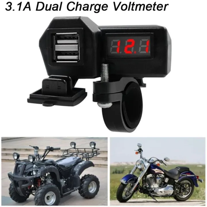10-24V%203.1A%20Dual%20USB%20Port%20Motorcycle%20Charger%20with%20Voltmeter%20Waterproof%20Fast-Charging%20Cable%20for%2012V/24V%20Bikes,%20ATV,%20Boats%20-%20Image%202