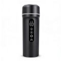 Car Portable Kettle 12V/24V Universal Black Exterior 316 Medical-Grade Stainless Steel Inner Lining Boiling with Auto Shut-Off. 