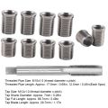 Spark Plug Thread Repair Tool M10x1.0 Bolt + M12x1.0 Tap Auto Accessories Hardware Kit. 