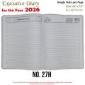 Executive Single Date Diary for the year 2026. 