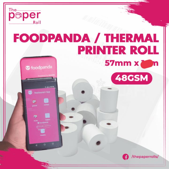 57mm 15 meter thermal printer rolls pack of 12 Daraz.pk