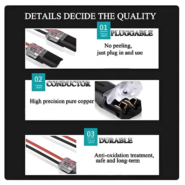 20/30/50pcs%20Car%20Electrical%20Connector%20Wire%20Cable%20Automotive%20Electrical%20Connectors%20Strip%20Terminal%20Connection%202%20Pin%20Way%20Plug%20-%20Image%206