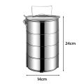 Stainless steel food carrier, Pinto to measure food carrier, multi-purpose food carrier, 3 layers, 4 layers, 5 layers, light weight, can put a lot of food.. 