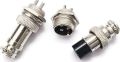Hoverboard charger 3 PIN Thread Male Female Panel Metal Aviation Wire Connector Plug CNC (3pin). 