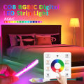RGBIC COB Running Water LED Strip Light WS2811 5M 10M 15M 20M DC24V Addressable Dream Color Horse Race Touch Remote Control Lamp. 