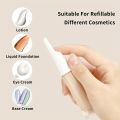 5/10/15ml Clear Foundation Dispenser Bottle Portable Travel Essence Sample Container Airless Vacuum Eye Gel Cream Empty Tubes. 