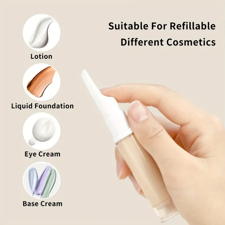 5/10/15ml%20Clear%20Foundation%20Dispenser%20Bottle%20Portable%20Travel%20Essence%20Sample%20Container%20Airless%20Vacuum%20Eye%20Gel%20Cream%20Empty%20Tubes%20-%20Image%204