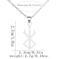 Game Berserk Behelit Badge Logo Sign Brand Of Sacrifice Sword Stainless steel Keychain Pendant Cosplay Props Accessories s.