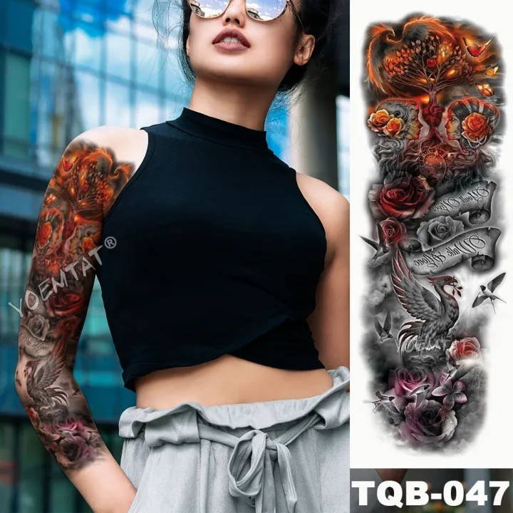 Large%20Full%20Arm%20Sleeve%20Waterproof%20Temporary%20Tattoo%20Sticker%20Skul%20Dragon%20Snake%20Lion%20Wolf%20Tiger%20Prajna%20Fake%20Tatoo%20Body%20Art%20Men%20Women%20-%20Image%203