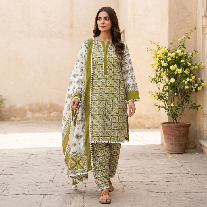 Joypuri Ari Work Unstitched Shalwar Kameez 3 Piece Dress