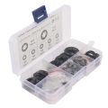 150Pcs Flat Washer Gasket Kit M3 M4 M5 M6 M8 M10 M12 Push Locking Star Lock Washers 65 Manganese Steel Assortment Kit. 