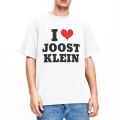 Women's shirt I Love Joost Klein filling retro short sleeved singer T-shirt O-neck classic clothing. 