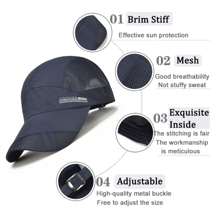 Unisex%20Baseball%20Cap%20for%20Outdoor%20Sports%20Summer%20UV%20Protection%20Adjustable%20Quick%20Dry%20Braethable%20Tennis%20Hat%20Fashion%20Brim%20Hats%20-%20Image%202