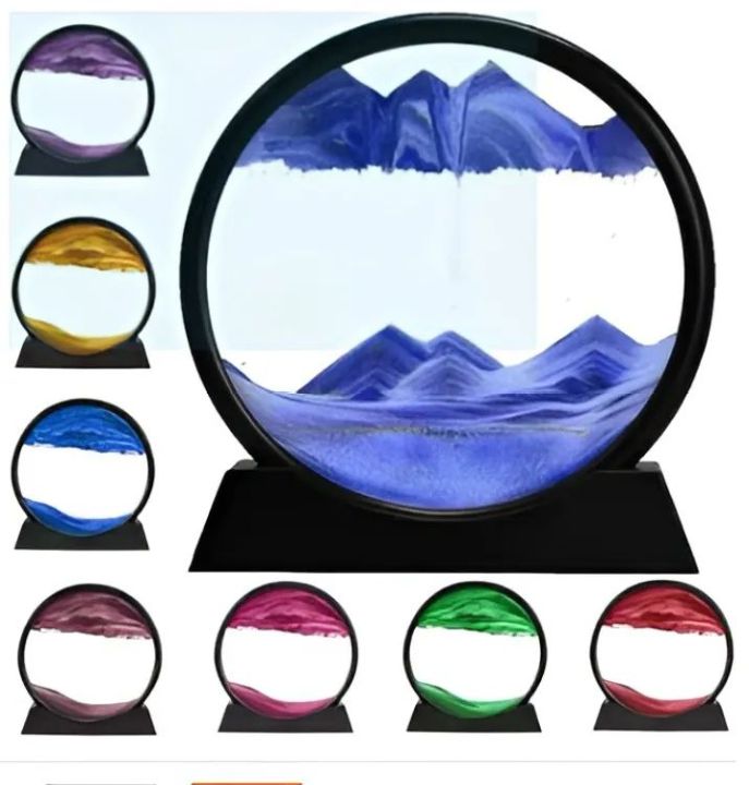 sand Art Lamp Serenity: Experience enchanting Moving Sand Art with our unique Sand Clock and 3D Moving Sand Mountain