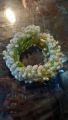 Artificial Babybreath Flower Hair Bun Gajra Crown - Wedding & Party Accessory. 