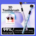 3D Manual Toothbrush 2/4pcs Three sided U-shaped Soft Toothbrush for Comprehensive Oral Cleaning for Adults,Couples, Families. 