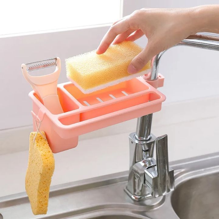 Kitchen%20Sink%20Faucet%20Sponge%20Soap%20Drain%20Rack%20Storage%20Organizer%20Holder%20for%20Kitchen%20Kit%20-%20Image%205