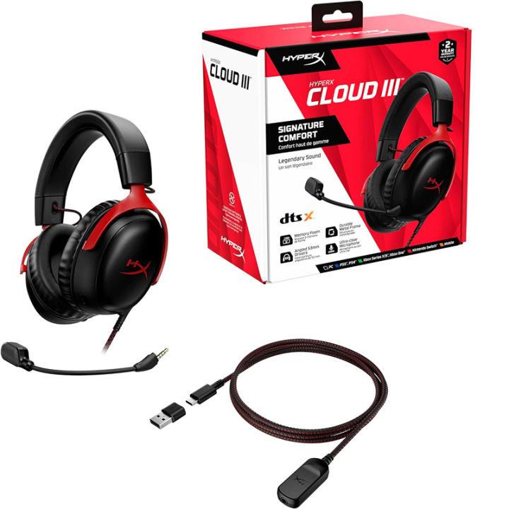 HyperX%20Cloud%203%20III%20Wired%20Gaming%20Headset%20With%20DTS%20Sound%20Mic/Support%20HyperX%20Software%20USB%20Gaming%20Headphone%20For%20PC%20PS%20Xbox%20Switch%20-%20Image%208