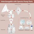 6Pcs Duckbill Valve Pump Parts Compatible with Spectra S1 S2 9 Plus Synergy Gold, Replacement Breast Pump Parts for Spectra.