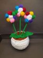 Crochet Flower pot for table. 
