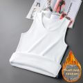 Men Thermal Underwear Man Sleeveless Vest Autumn WinterThermo Lingerie Men's Warm Top Thickening Thermo Vest Undershirt.