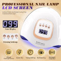 Sun-X25-max 380W 81LEDs UV LED Lamp for Nails Powerful Nail Dryer For Curing All Gel Nail Polish Drying UV Light for Manicure. 