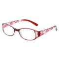 Stylish Blue Light Blocking Reading Glasses for Women - Pattern Print; UV Protection & Spring Hinge Design. 