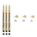 12 Tip Pigment Liner Micron Ink Marker Pen for Manga Draw Sketching Needle Pen Hook Line Pen Sketch Stationery Set Art Supplies. 
