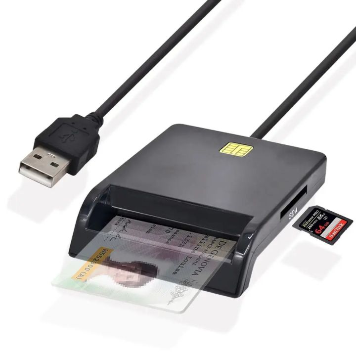 UTHAI X02 USB SIM Smart Card Reader For Bank Card IC/ID EMV SD TF MMC ...