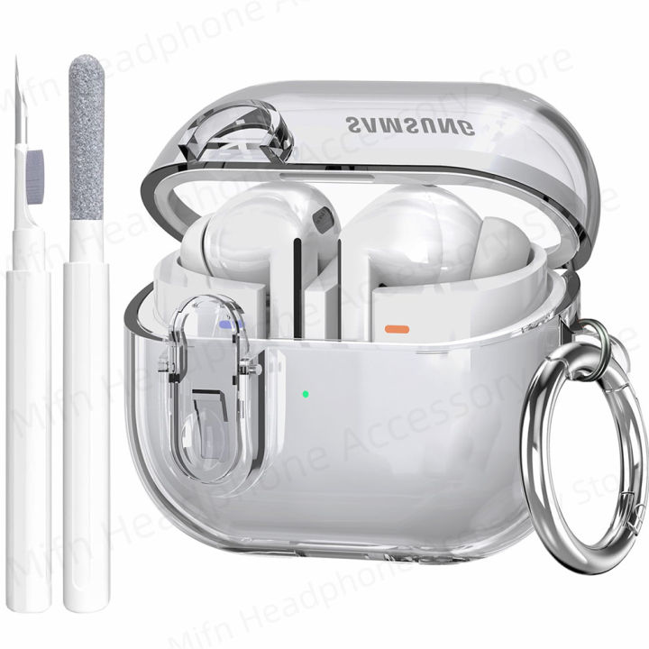 2024 Transparent lock with cleaning kit Case for samsung galaxy buds 3/galaxy buds3 pro for Galaxy Buds 3 3Pro Charging Cases