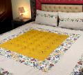 Embroidered Patch Work King Size BedSheet - High Quality - Cotton Double Bedsheet Embroided. 