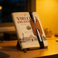 Portable Notebook Pen Holder with Elastic Band PU Leather Pencilcase for Single Pen Loop Secure Planner Journal Notebook .