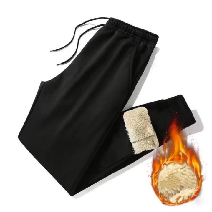 Men%20Autumn%20and%20Winter%20Sweat%20Pants%20Plush%20Thickening%20Casual%20Trouser%20Warm%20Pant%20Plus%20Size%20Men's%20Mid%20Waist%20Fashion%20Sweatpant%20Black%20-%20Image%205