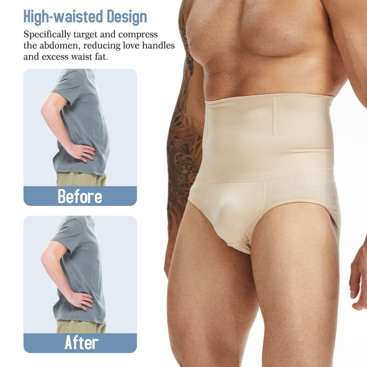 Men%20High%20Waist%20Compression%20Shorts%20Underwear%20Tummy%20Control%20Shapewear%20Briefs%20Slimming%20Body%20Shaper%20Belly%20Girdle%20-%20Image%204
