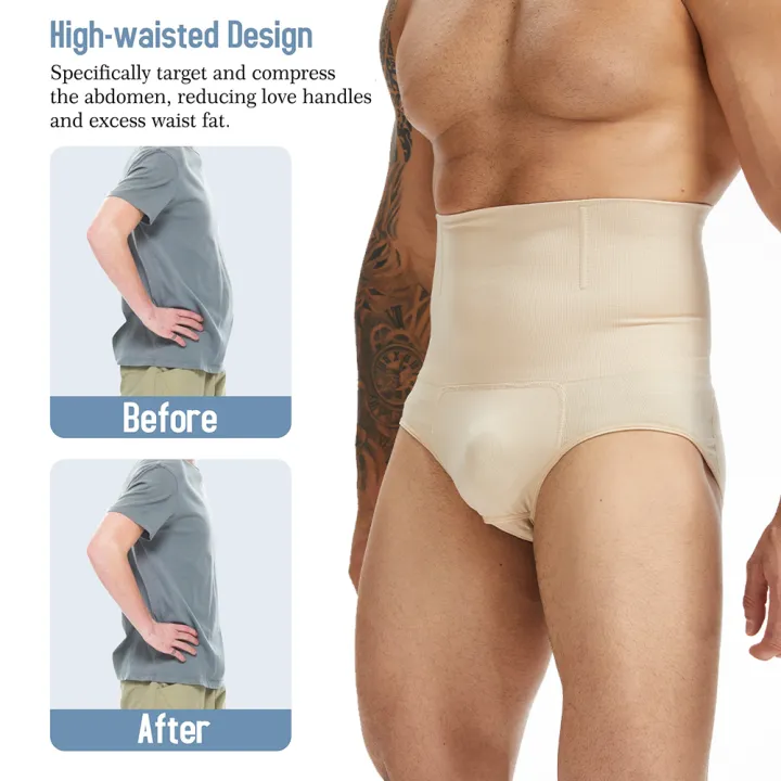 Men%20High%20Waist%20Compression%20Shorts%20Underwear%20Tummy%20Control%20Shapewear%20Briefs%20Slimming%20Body%20Shaper%20Belly%20Girdle%20-%20Image%204
