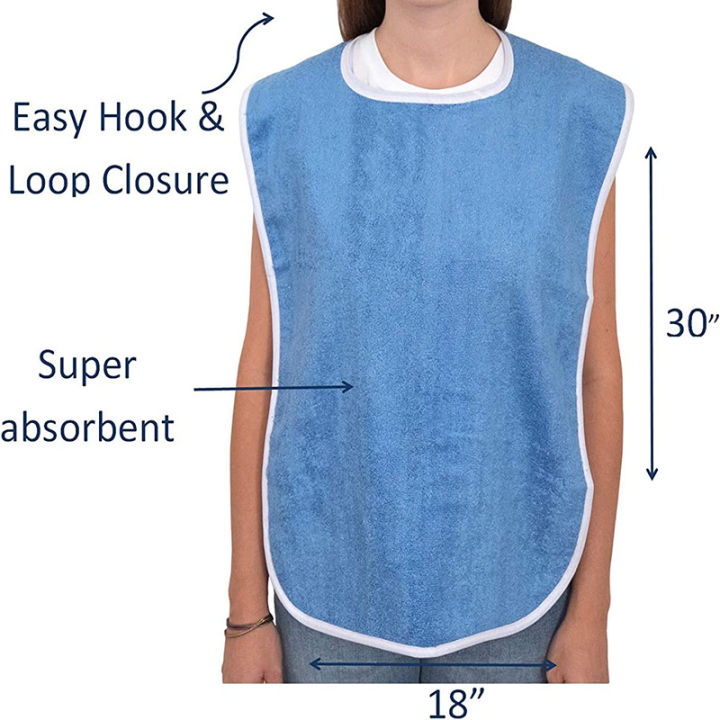 1pcs Stain Resistant Adult Bibs for Men and Women - Perfect for Seniors and a Mess-Free Diet kitchen kid apron waterproof apron