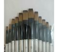 Pack of 12 Flat Painting Brush Set For Artists. 