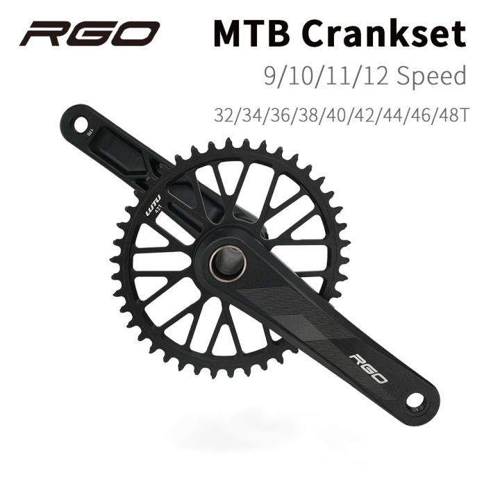 RGO 1 x 10 11 12 Speed Crankset Eagle Tooth for MTB XC / TR / AM 170 mm,32T/34T/36T,BB68/73 Chainset
