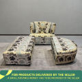 Florobella Floral Storage Divan Sofa With Ottoman/ Living Room Sofa Set/ Floral Print Sofa/ Two Seater Armless Sofa With Extra Deep Seater - Sofa Set. 