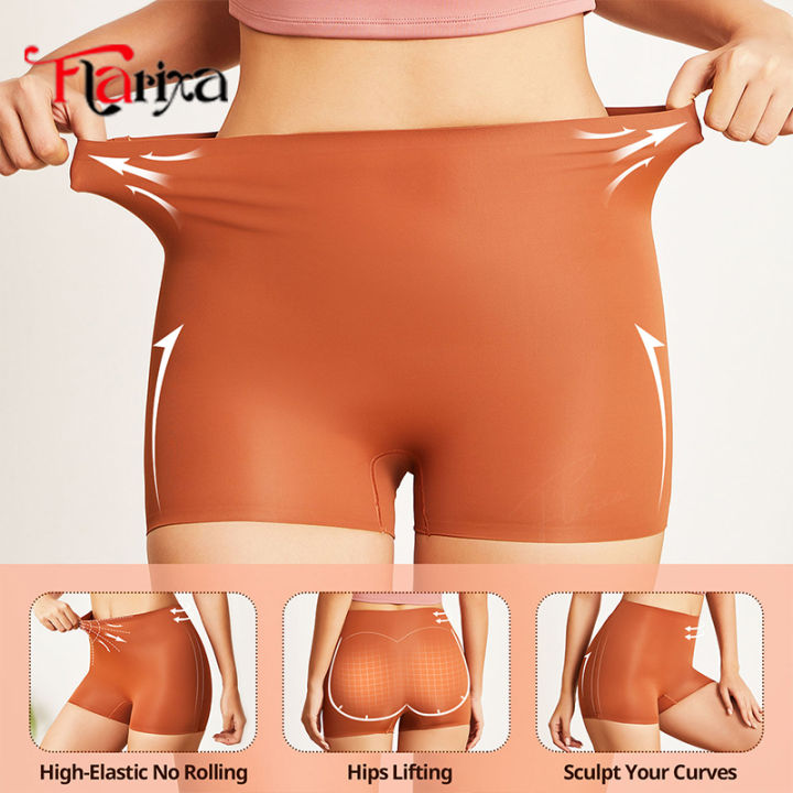 Flarixa%20Anti%20Chafing%20Slip%20Shorts%20Women%20High%20Waist%20Safety%20Panties%20Ice%20Silk%20Boyshorts%20Under%20Dress%20Seamless%20Sports%20Boxers%20Underwear%20-%20Image%203