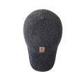 Winter Baseball Cap Warm Windproof Thickened Woolen Knitted Ear Protection Cap Men Adjustable Outdoor Sport Running Earflap Hat.